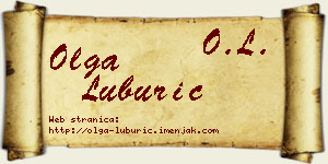 Olga Luburić vizit kartica